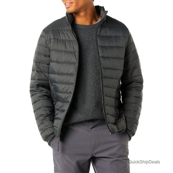 Men's Packable Lightweight Water-Resistant Puffer Jacket Big & Tall